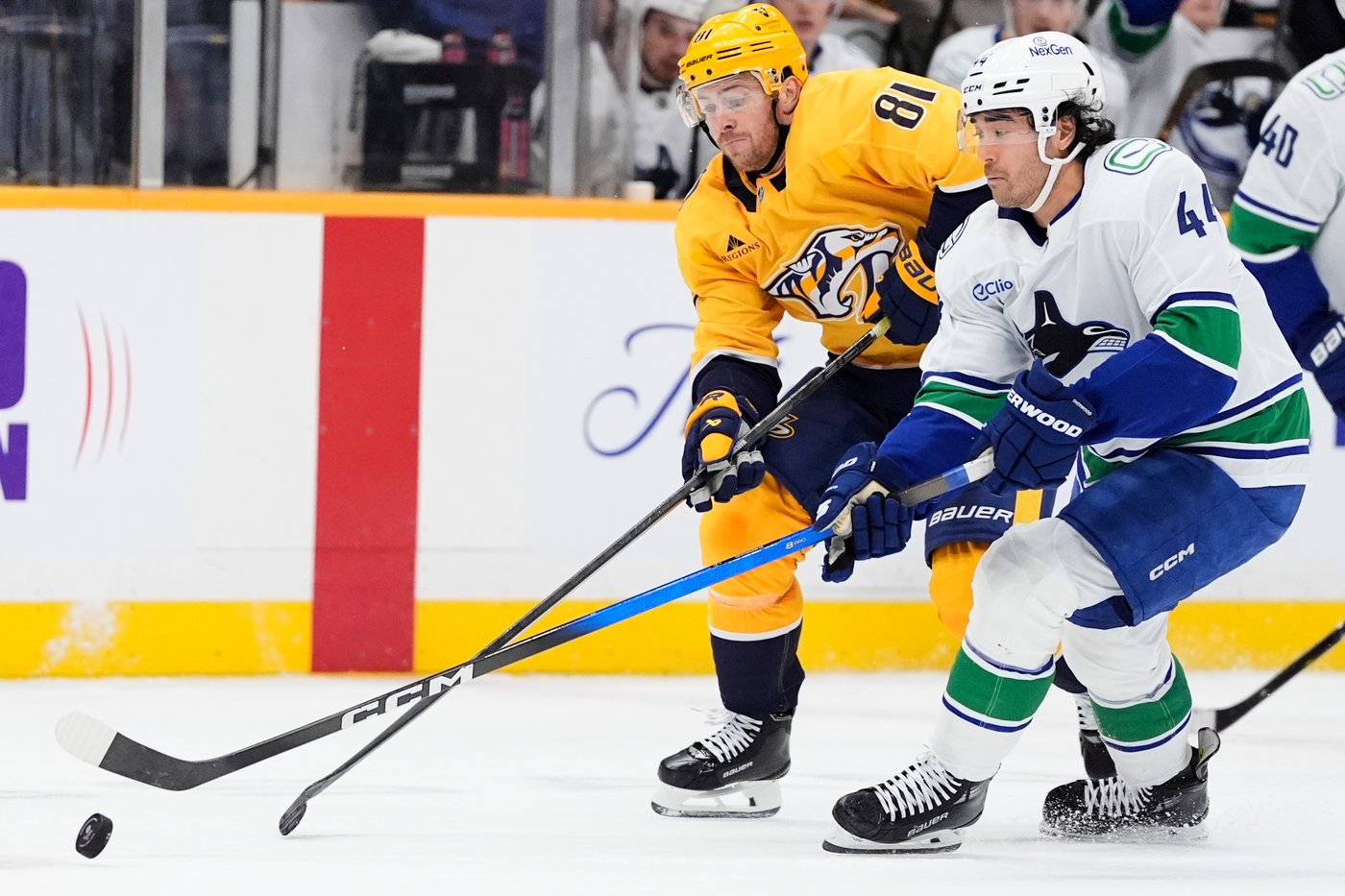 Boeser scores late OT winner as Canucks beat pesky Predators 5-4 | iNFOnews.ca