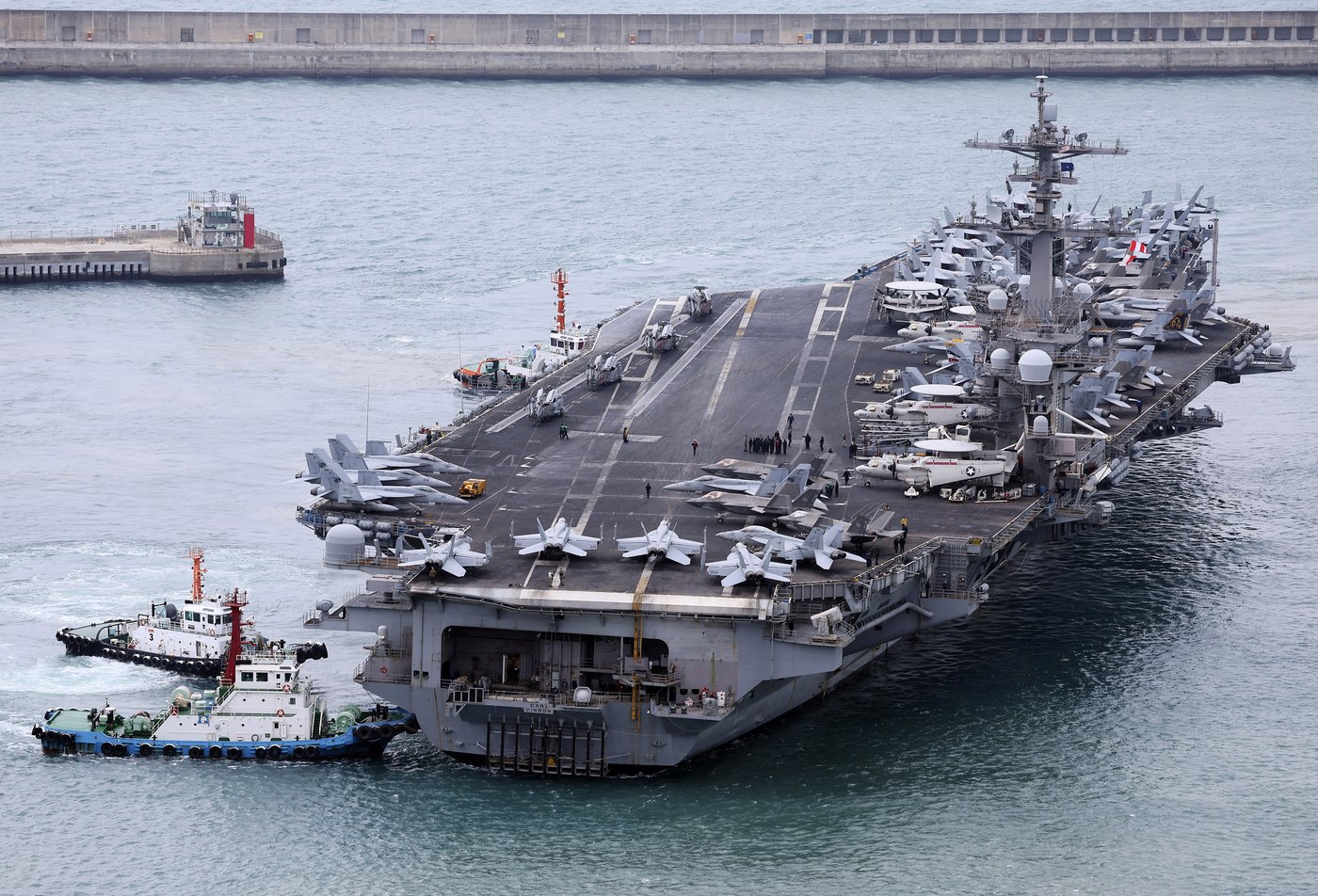 US aircraft carrier arrives in South Korea after North Korea test-fired missiles | iNFOnews.ca
