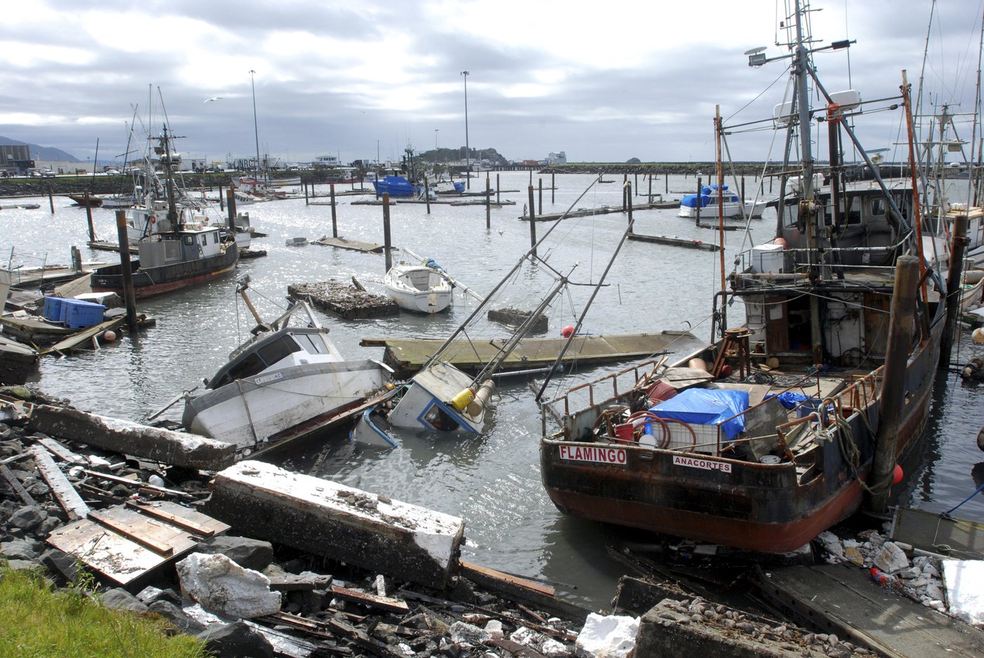 A tiny California city prone to tsunamis saw the highest waves in continental US after quake | iNFOnews.ca