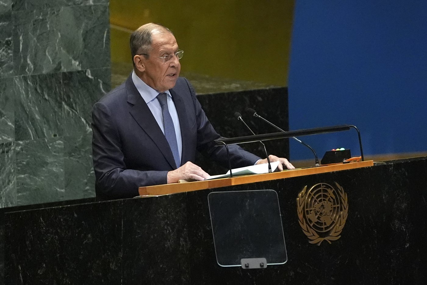 Russia invokes its nuclear capacity in a UN speech that's full of bile toward the West | iNFOnews.ca