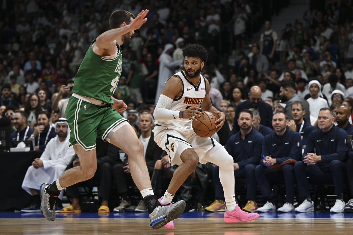 Celtics beat the Nuggets 107-103 in the NBA's preseason opener at Abu Dhabi | iNFOnews.ca Celtics beat the Nuggets 107-103 in the NBA's preseason opener at Abu Dhabi | iNFOnews.ca