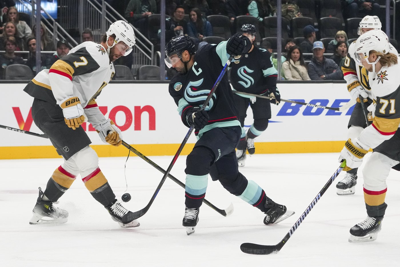 McCann scores in OT as Kraken beat Golden Knights 4-3 | iNFOnews.ca