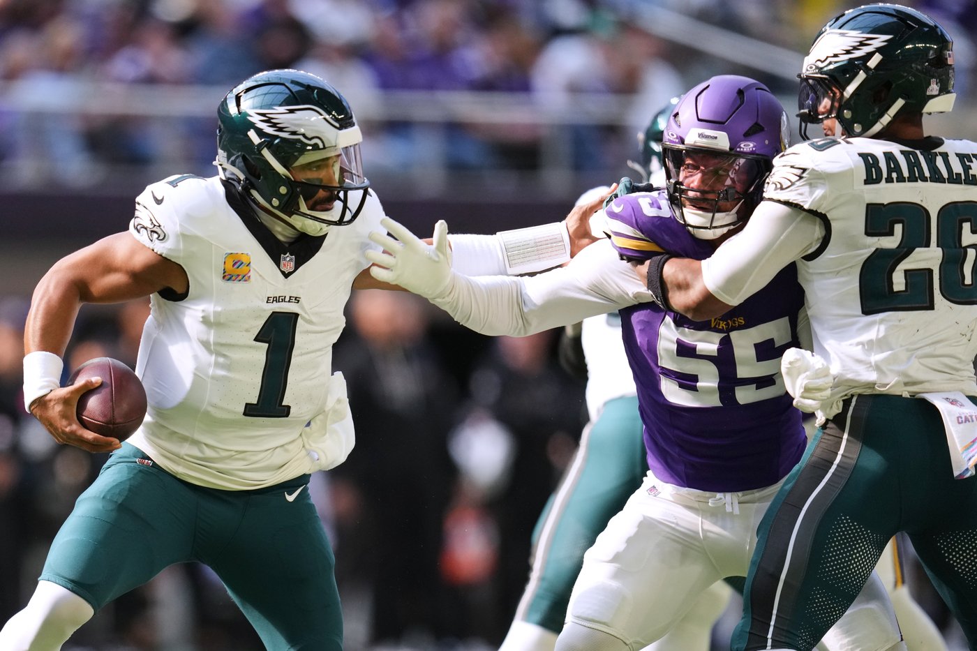Jalen Hurts proved he's a top passer with spectacular performance to lead the Eagles over Vikings | iNFOnews.ca Jalen Hurts proved he's a top passer with spectacular performance to lead the Eagles over Vikings | iNFOnews.ca