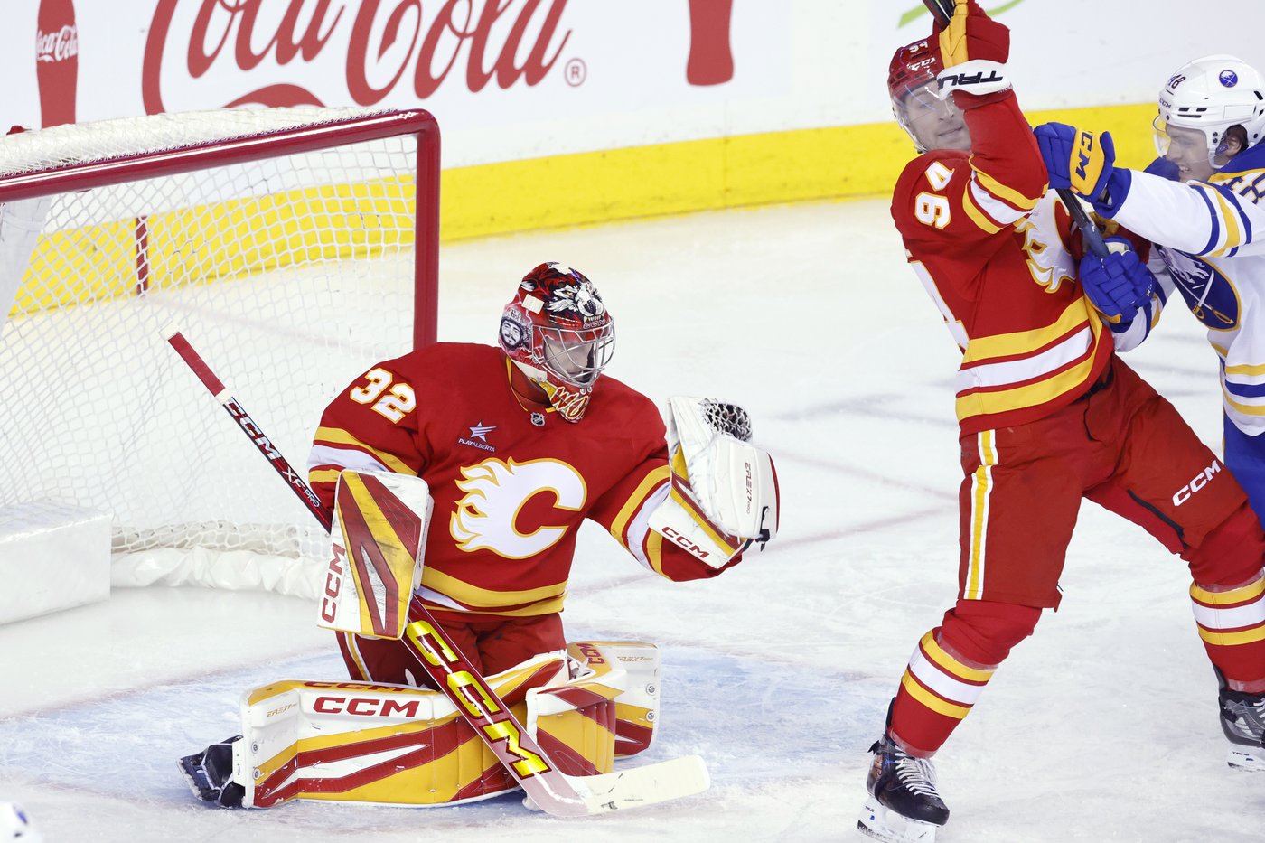Three-point night from Huberdeau helps Flames to 5-2 win over Sabres | iNFOnews.ca