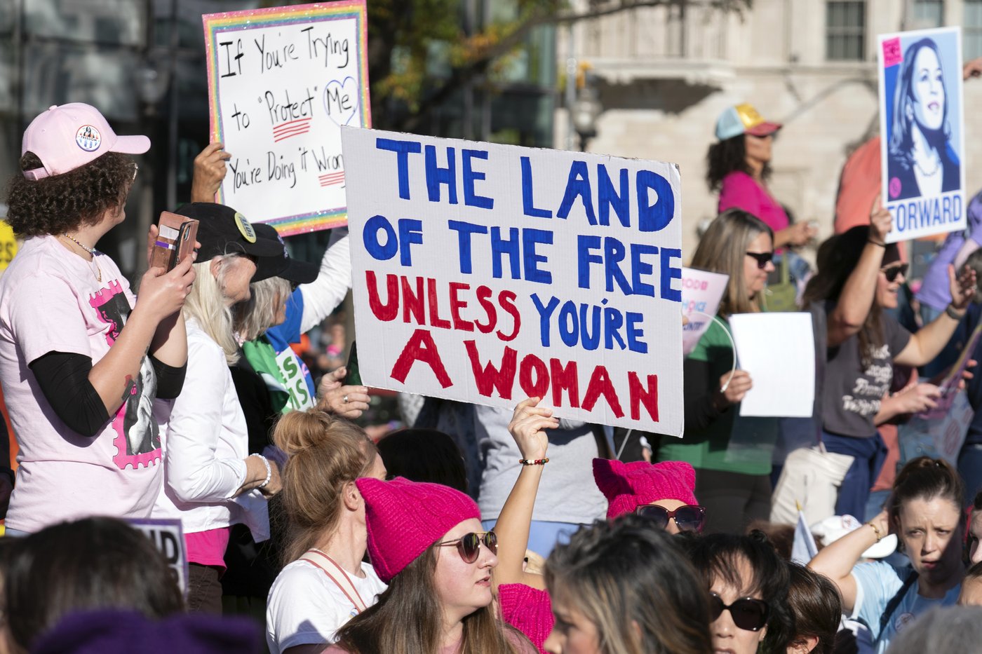 Abortion rights at forefront of Women's March rallies in runup to Election Day | iNFOnews.ca