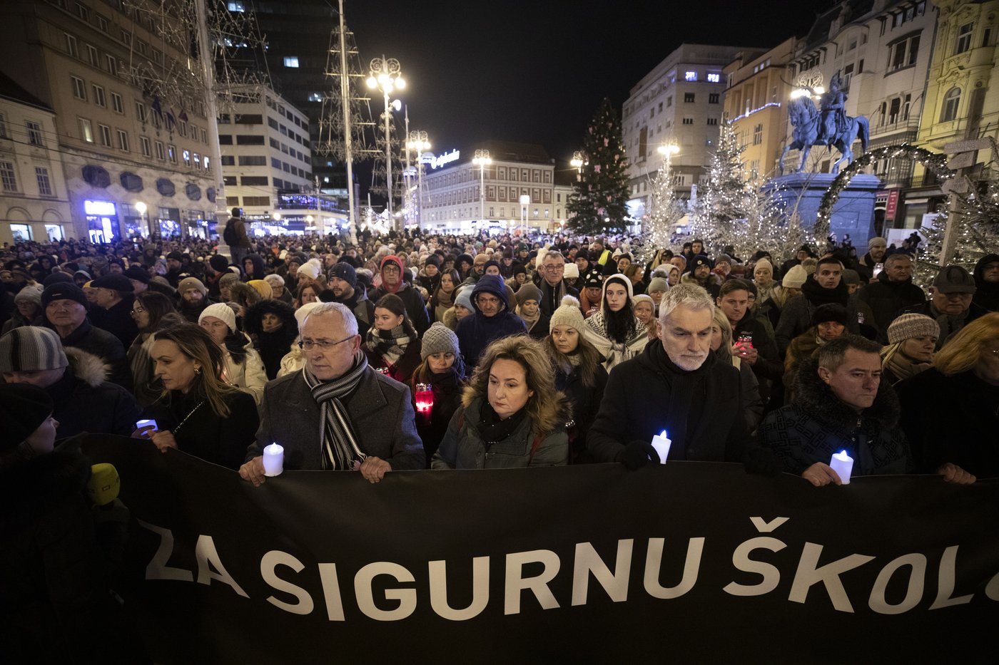Hundreds march in Croatia for safer schools after a student is killed in a knife attack | iNFOnews.ca