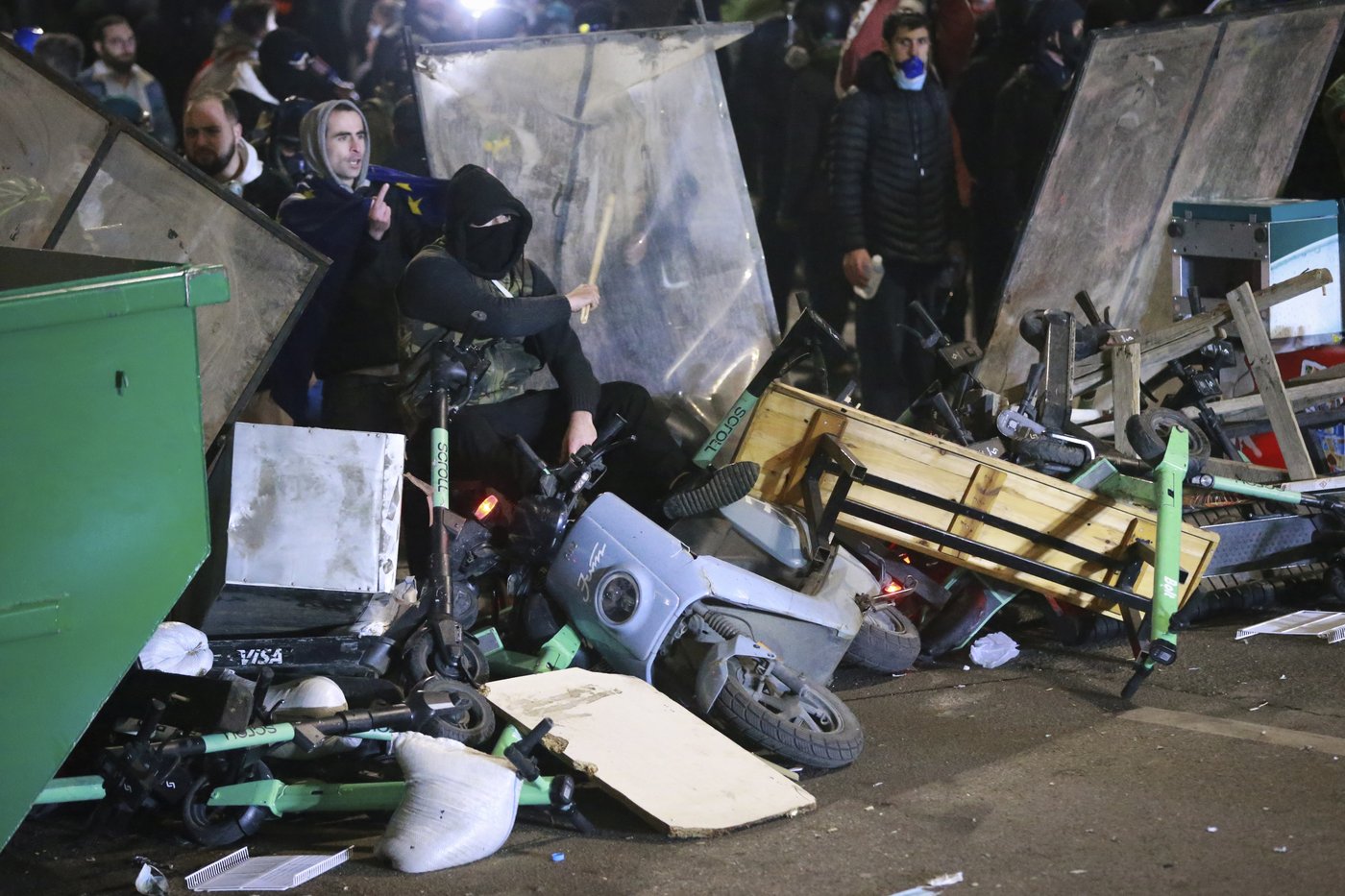 Protesters gather for third night of demonstrations after Georgia announces suspension of EU talks | iNFOnews.ca