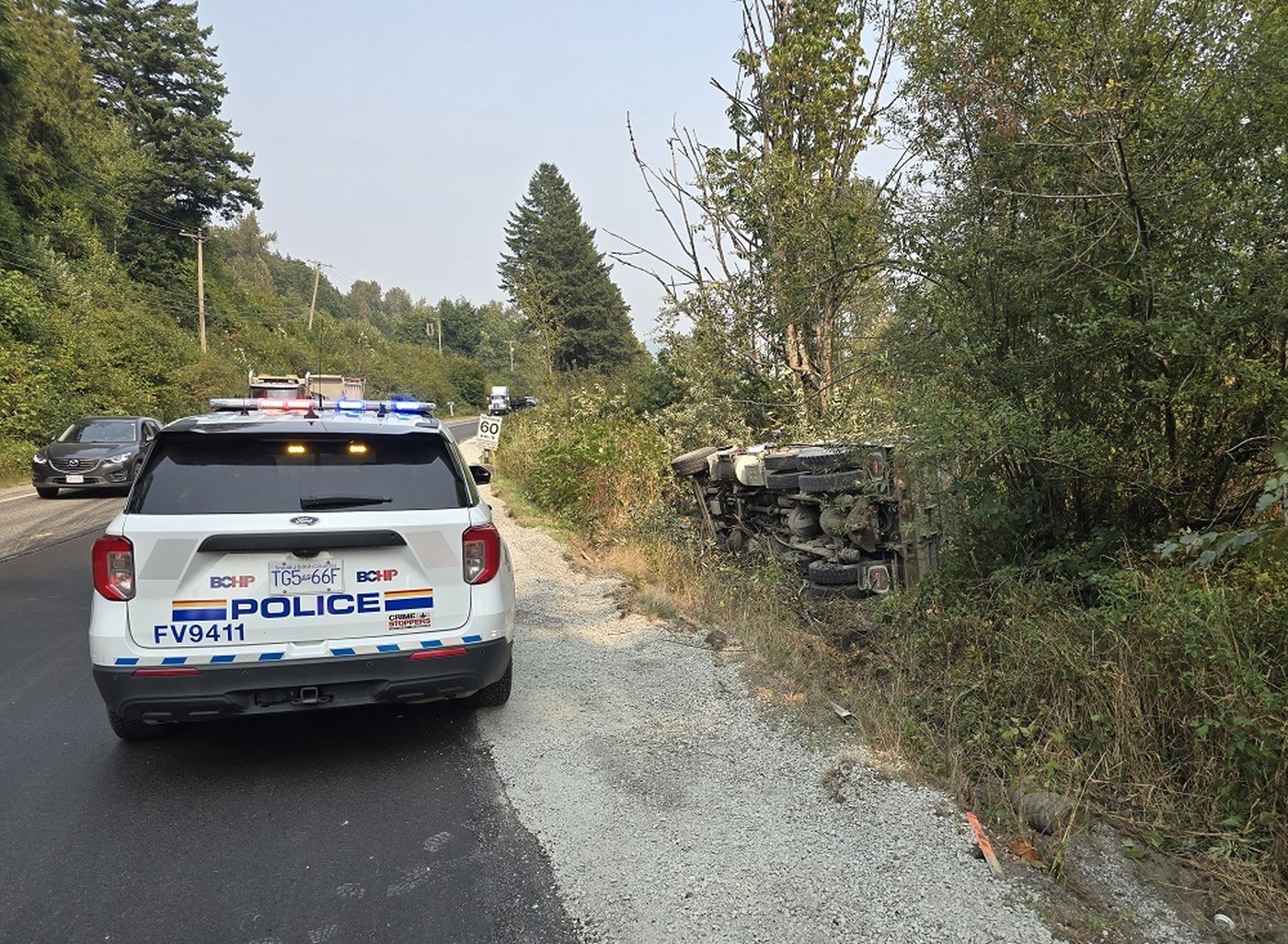 B.C. truck driver fired after allegedly driving impaired and crashing into ditch | iNFOnews.ca