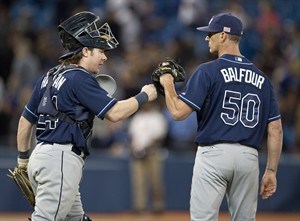 Right-hander Nathan Karns blanks Blue Jays in debut for Tampa Bay Rays | iNFOnews.ca CP29870197