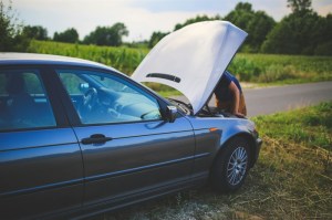 a broken down car