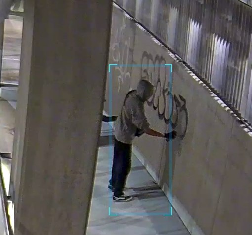 Graffiti 'artists' caught on camera spray painting new Kelowna pedestrian overpass | iNFOnews.ca