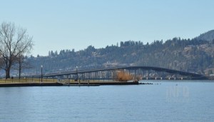 A picture of the William R. Bennett bridge.