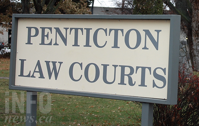 Homeless Penticton man sent to jail for pulling knife on bylaw officer | iNFOnews.ca A sign reads Penticton Law Courts.