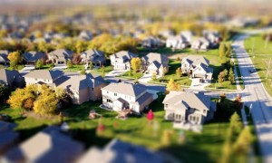 Houses in a neighbourhood.