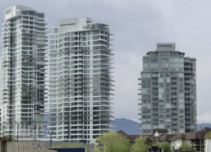 A picture of some of Kelowna's tallest skyscrapers.