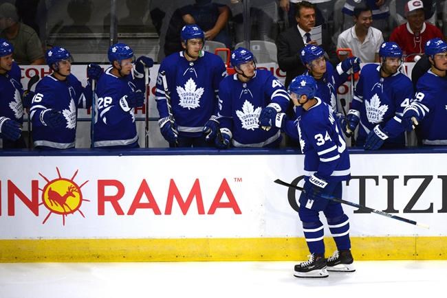 Matthews scores hat trick to lift Leafs over Canadiens in pre-season | iNFOnews.ca CP2003831666