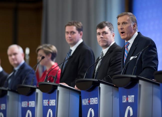Tory candidates Leitch, Blaney target Bernier in French-language debate | iNFOnews.ca CP644675262