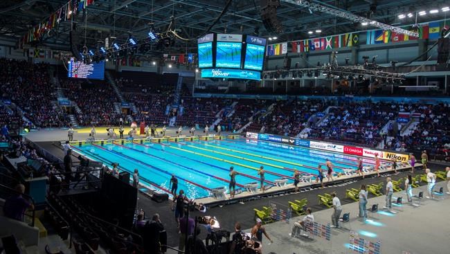 Hockey arena a unique host to world short-course swim championships | iNFOnews.ca