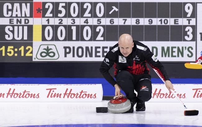 Canada's Koe secures playoff spot at world men's curling championship | iNFOnews.ca