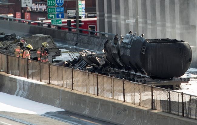 Man who tried to save driver from burning tanker on highway released from hospital | iNFOnews.ca