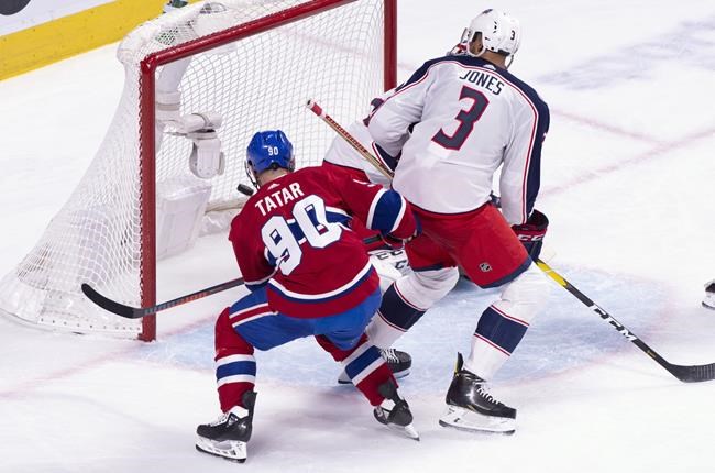 Tatar scores winner as Canadiens edge Blue Jackets to snap four-game slide | iNFOnews.ca