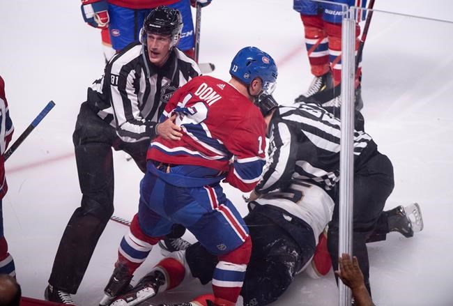 Habs forward Domi suspended for remainder of pre-season for punching Ekblad | iNFOnews.ca CP1162398080