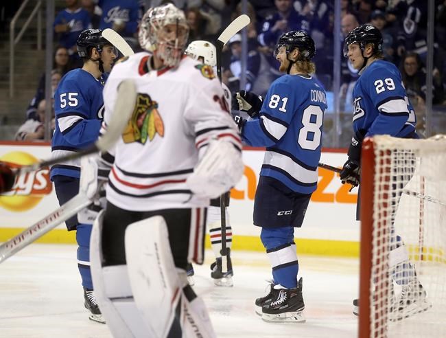 Connor scores two, Jets hand reeling Blackhawks eighth straight loss | iNFOnews.ca